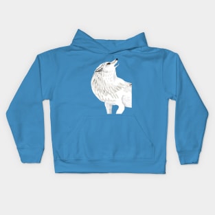 Totem Alaska tundra wolf Kids Hoodie